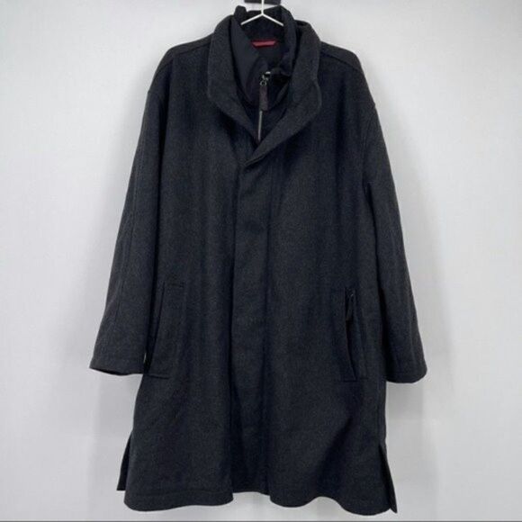 Schneiders Comfort temp Mens Gray long wool coat long 42 BoxU - Picture 13 of 13